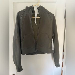 Scuba oversized full zip hoodie